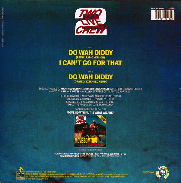 Two Live Crew* : Do Wah Diddy (12")