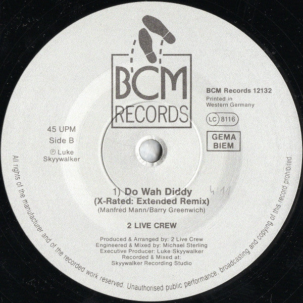 Two Live Crew* : Do Wah Diddy (12")