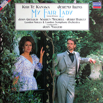 Kiri Te Kanawa, Jeremy Irons, Lerner & Loewe, John Gielgud, Warren Mitchell, Jerry Hadley, London Voices & London Symphony Orchestra, John Mauceri : My Fair Lady (LP)