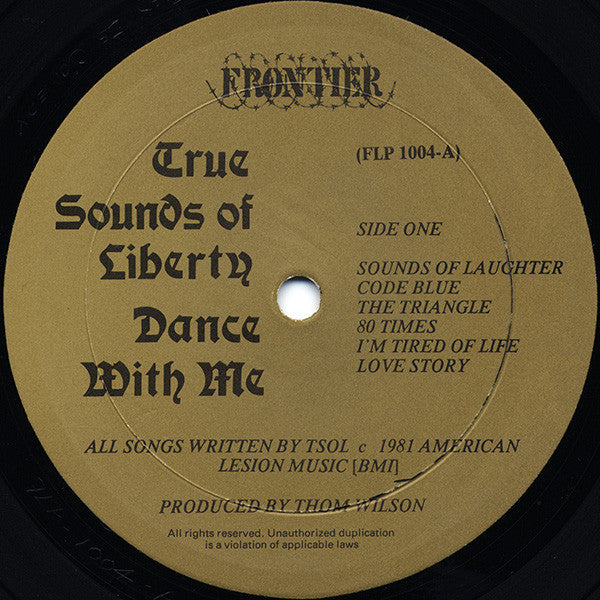 T.S.O.L. : Dance With Me (LP, Album)