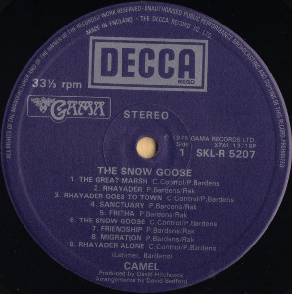 Camel : The Snow Goose (LP, Album, RE)