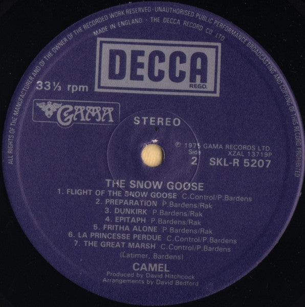 Camel : The Snow Goose (LP, Album, RE)