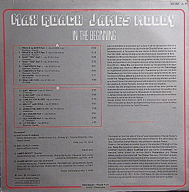 Max Roach - James Moody : In The Beginning (LP, Comp)