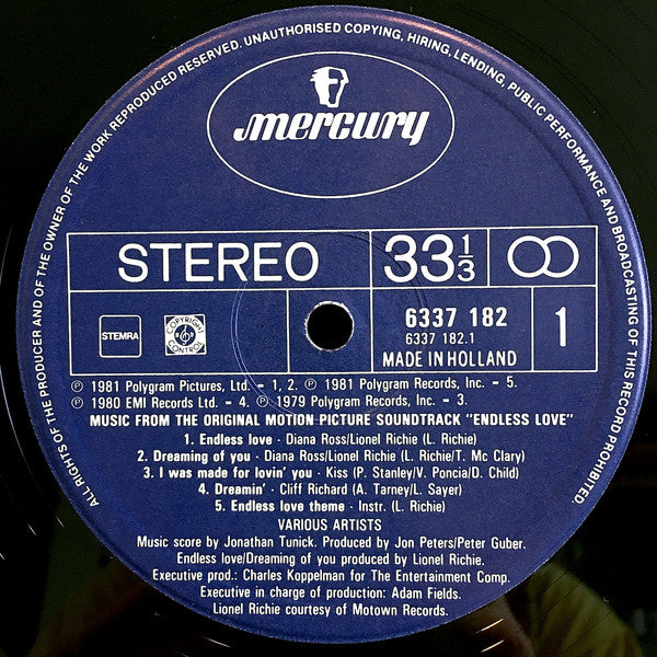 Various : Endless Love (LP, Comp, Gat)