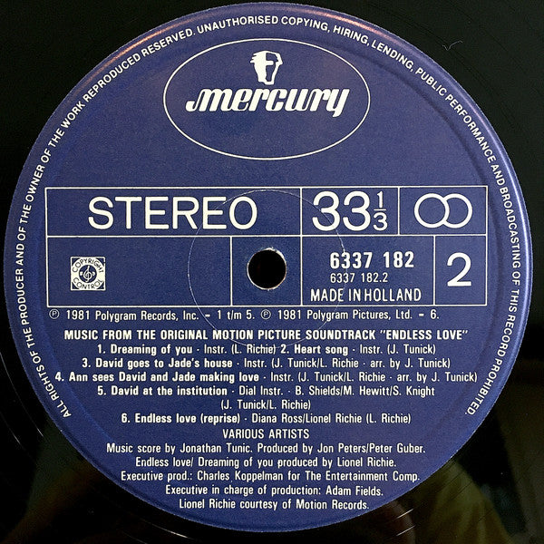 Various : Endless Love (LP, Comp, Gat)