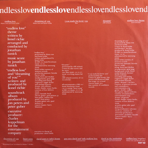 Various : Endless Love (LP, Comp, Gat)