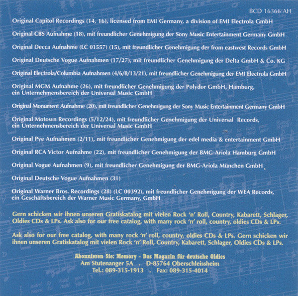 Various : 1000 Nadelstiche - Amerikaner & Briten Singen Deutsch (CD, Comp, Mono)