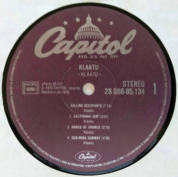 Klaatu : Klaatu (LP, Album, RE)