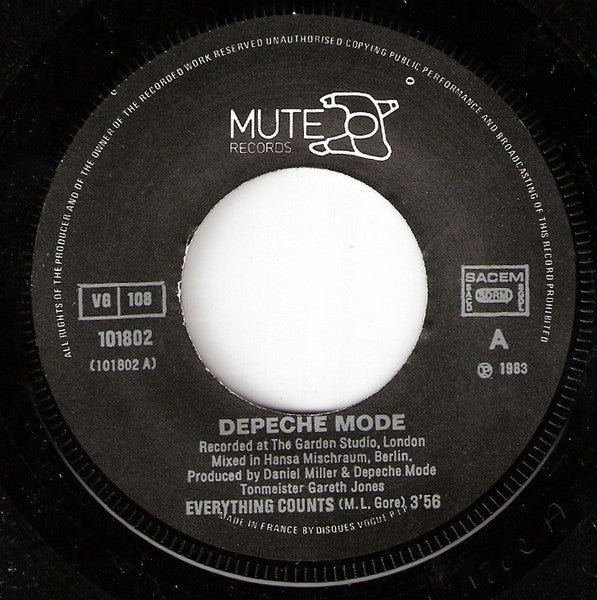 Depeche Mode : Everything Counts (7", Single)