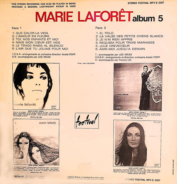 Marie Laforêt : Album 5 "Que Calor la Vida" (LP, Album)