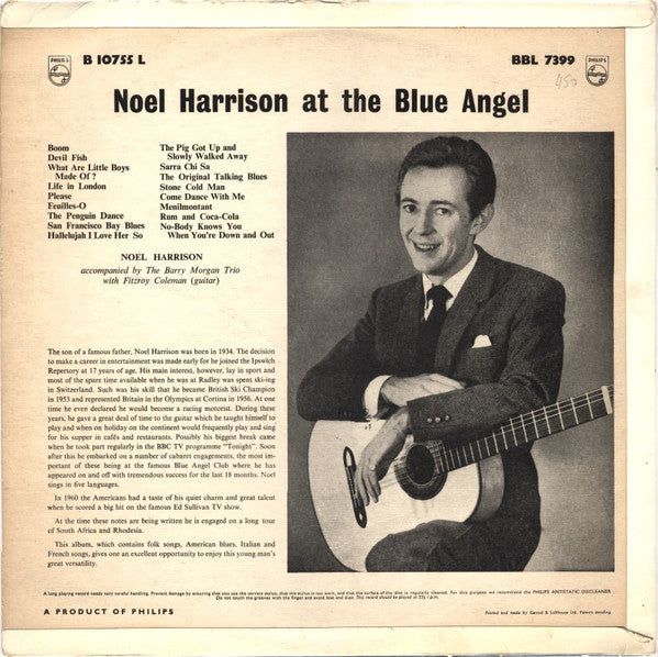 Noel Harrison : Noel Harrison At The Blue Angel (LP)