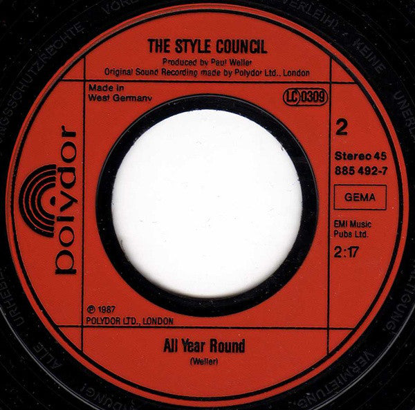 The Style Council : It Didn't Matter (7", Single)