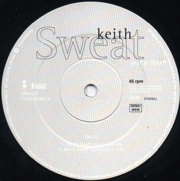 Keith Sweat : Just A Touch (12")