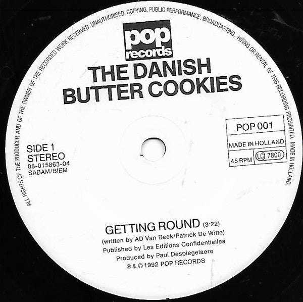 The Danish Butter Cookies : Getting Round (7", Single)