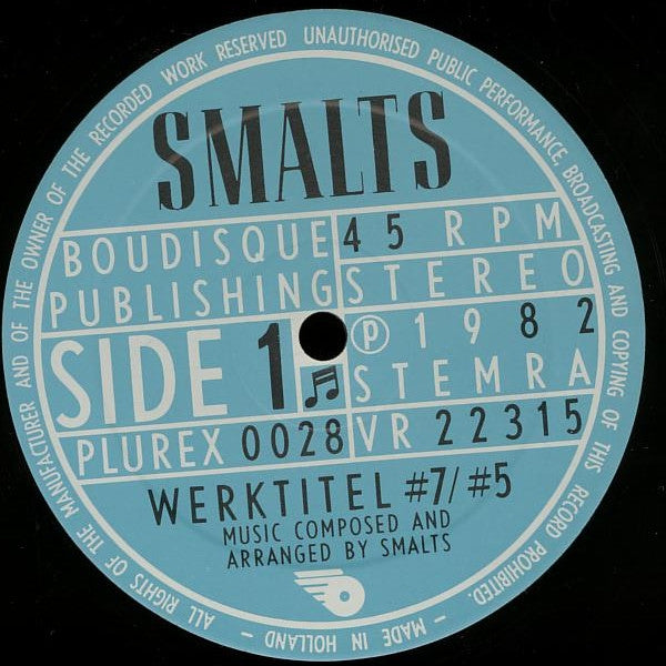 Smalts : Werktitels (12")