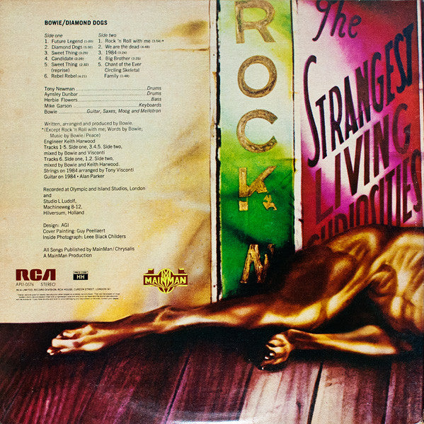 David Bowie : Diamond Dogs (LP, Album, Gat)