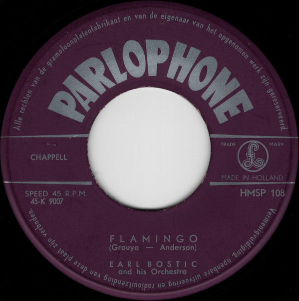 Earl Bostic And His Orchestra : Flamingo / Moonglow (7")