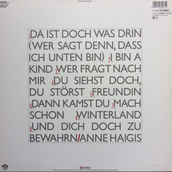 Anne Haigis : Anne Haigis (LP, Album)