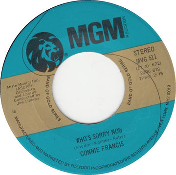 Connie Francis : Who's Sorry Now (7", Single)