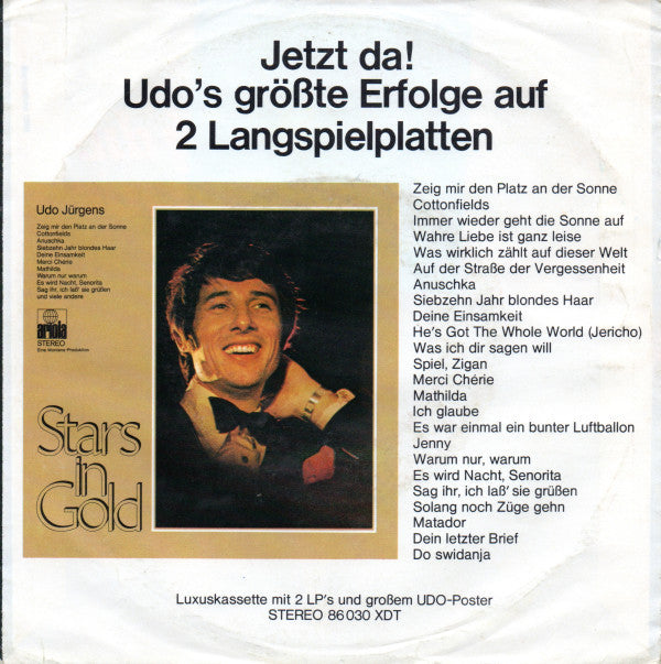 Udo Jürgens : Vergiß Die Liebe Nicht (7", Single)