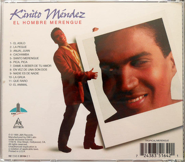 Kinito Mendez : El Hombre Merengue (CD, Album)