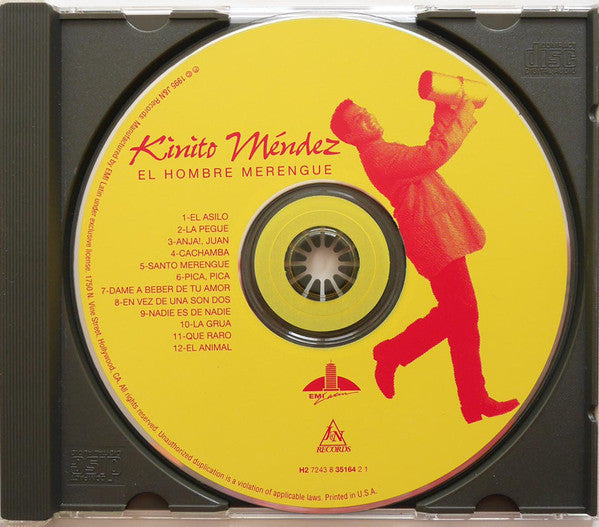 Kinito Mendez : El Hombre Merengue (CD, Album)