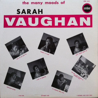 Sarah Vaughan : The Many Moods Of Sarah Vaughan (LP, Album, Comp)