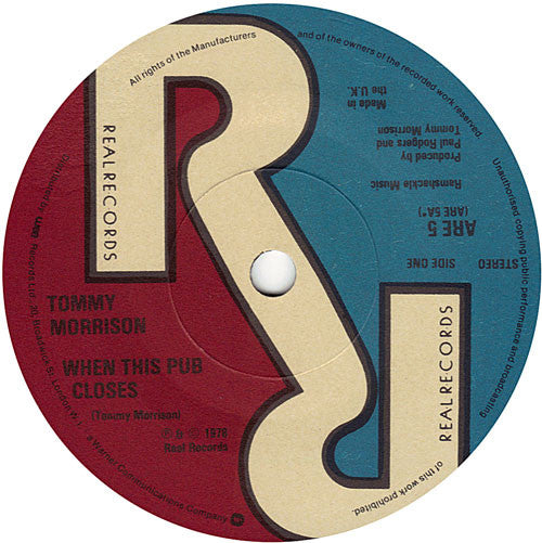 Tommy Morrison : When This Pub Closes (7")