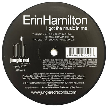 Erin Hamilton : I Got The Music In Me (12")