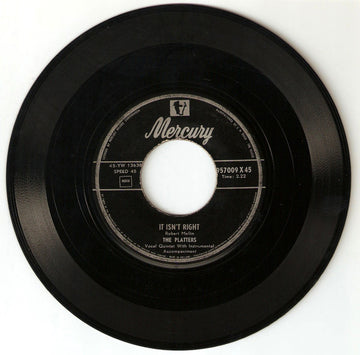 The Platters : It Isn't Right (7", Single)