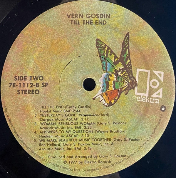Vern Gosdin : Till The End (LP, Album, SP)