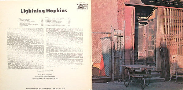 Lightnin' Hopkins : The Blues (LP, Album, Comp, RE, Uni)