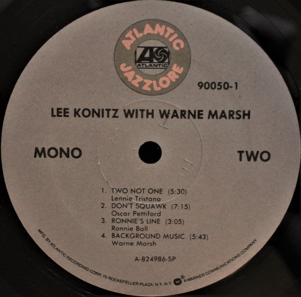 Lee Konitz With Warne Marsh : Lee Konitz With Warne Marsh (LP, Album, Mono, RE, RM)