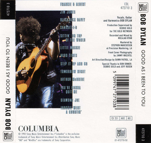 Bob Dylan : Good As I Been To You (MD, Album)