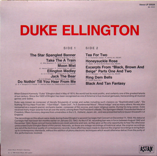 Duke Ellington : Take The A Train (LP, Album)