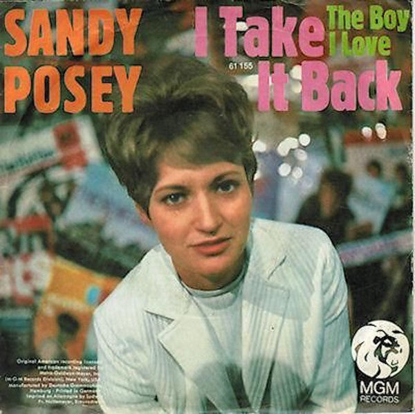 Sandy Posey : I Take It Back / The Boy I Love (7", Single)