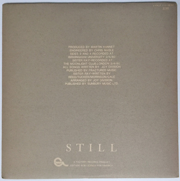 Joy Division : Still (2xLP, Album, Gat)