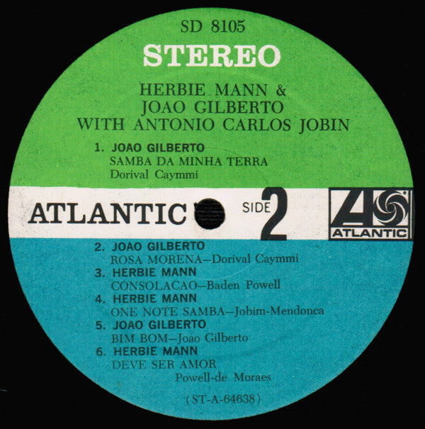 Herbie Mann & João Gilberto : Herbie Mann & Joao Gilberto With Antonio Carlos Jobim (LP, Comp, RP)