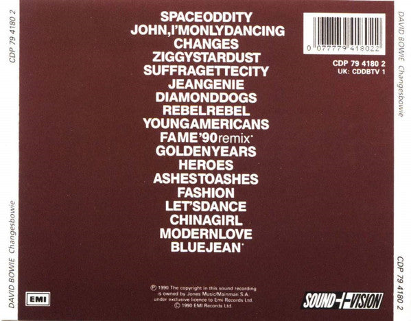 David Bowie : ChangesBowie (CD, Comp, RE, RM)