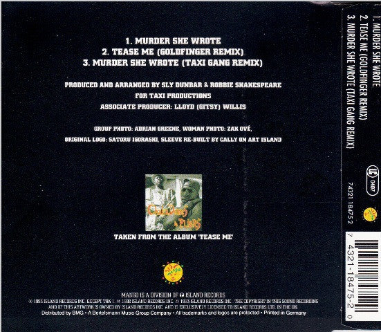 Chaka Demus & Pliers : Murder She Wrote (CD, Single)