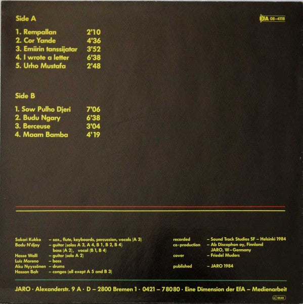 Piirpauke feat. Badu Ndjay : Ilahu Illalla (LP, Album)