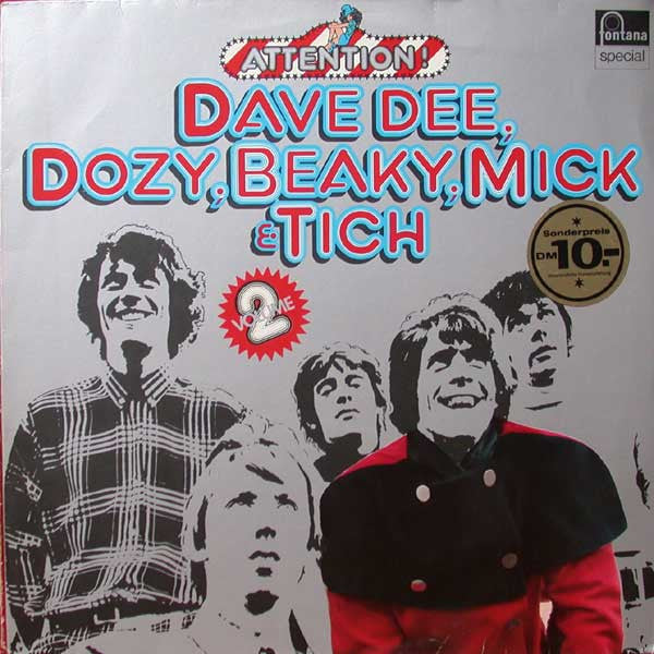 Dave Dee, Dozy, Beaky, Mick & Tich : Attention! Dave Dee, Dozy, Beaky, Mick & Tich. Volume 2 (LP, Comp)