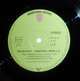 Tim Buckley : Greetings From L.A. (LP, Album, Gat)