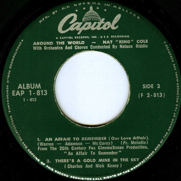 Nat 'King' Cole* With  Nelson Riddle : Around The World (7", EP)