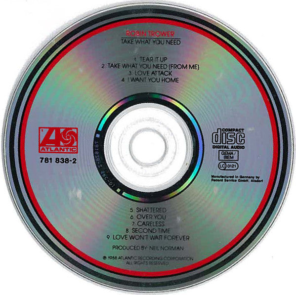 Robin Trower : Take What You Need (CD, Album)