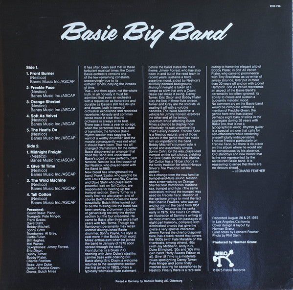 Count Basie : Basie Big Band (LP, Album)