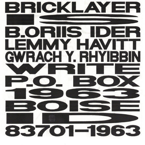 Bricklayer (3) : Headspark B/W Hold The Light (7", Single)