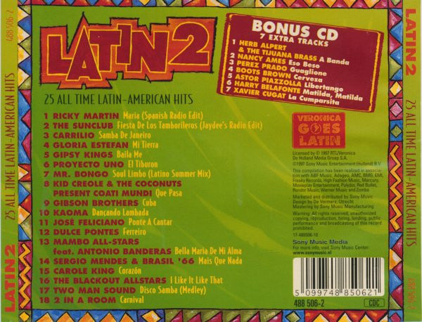 Various : Latin 2 (25 All Time Latin-American Hits) (2xCD, Comp)