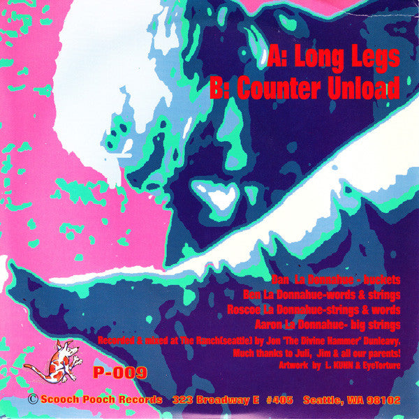 La Donnas : Long Legs (7", Single, Yel)