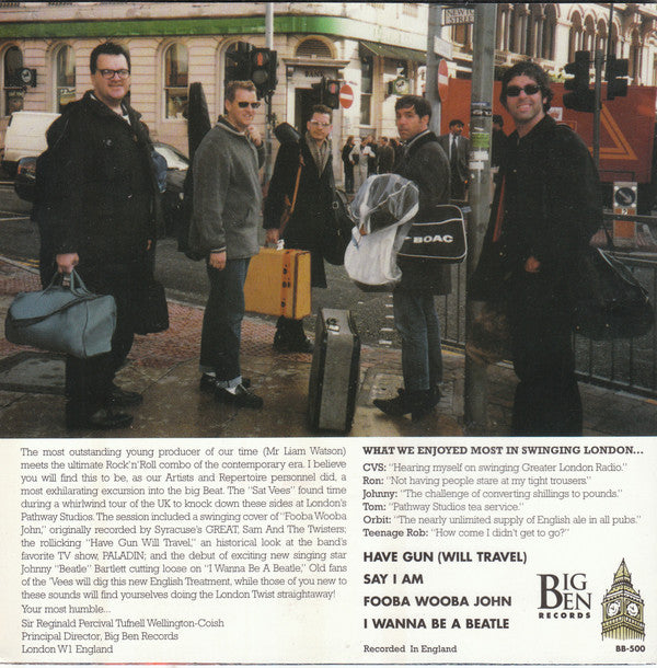 The Saturn V Featuring Orbit : Behind Closed Doors At A Recording Session (7", EP)